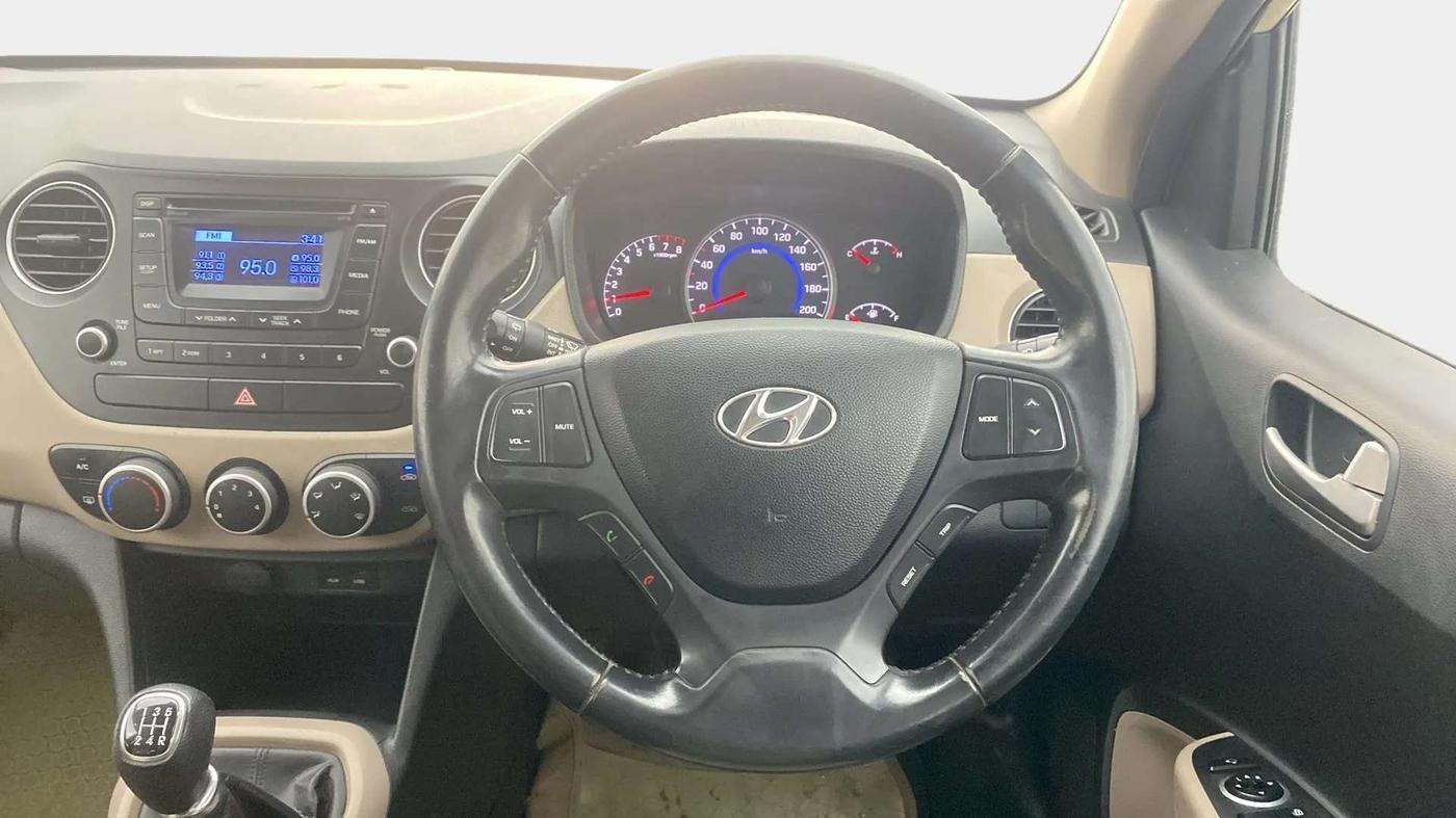 2013 Hyundai Grand i10 ASTA 1.2 KAPPA VTVT, Petrol, Manual, 34,507 km, Steering Wheel Close Up