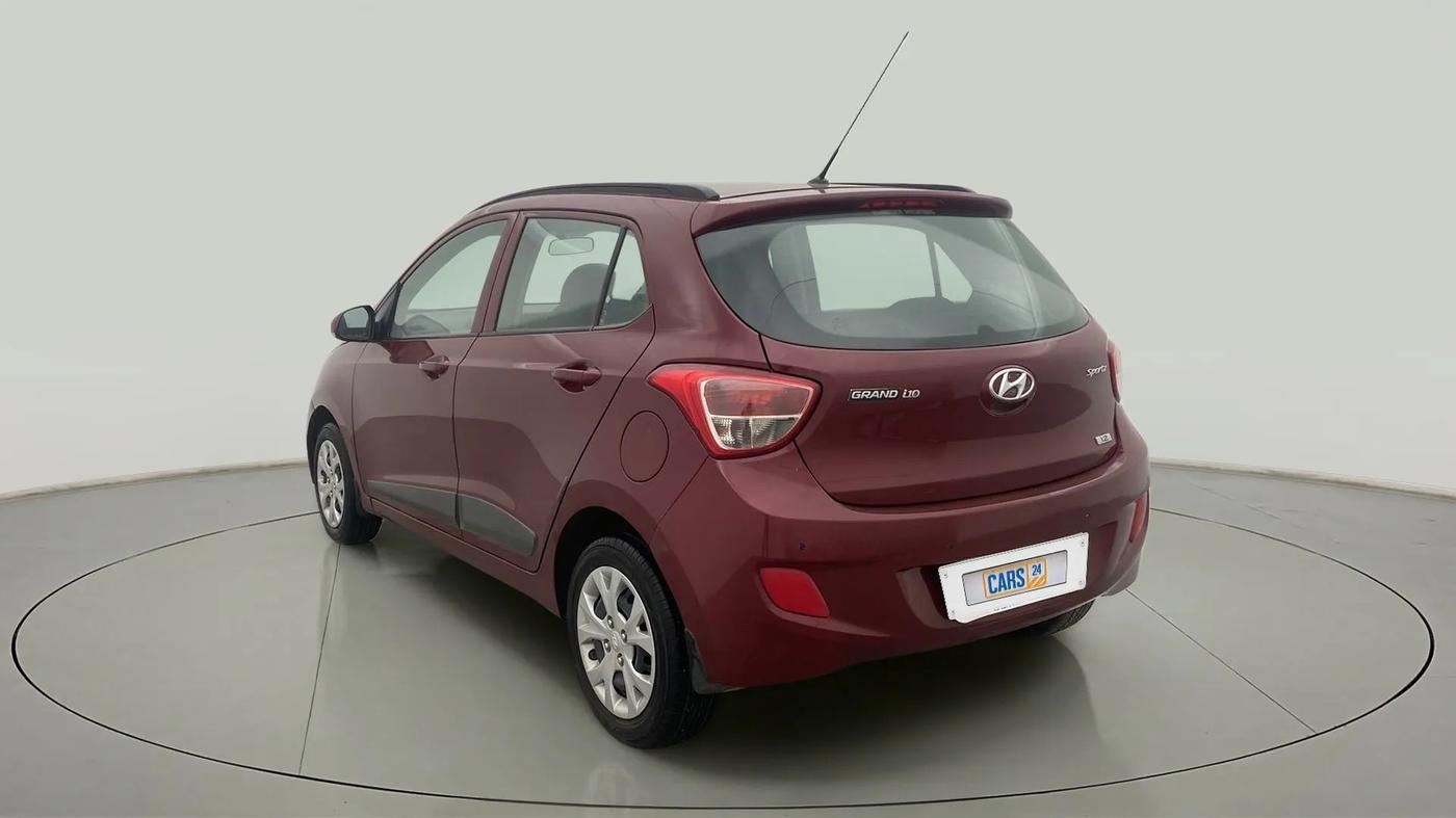 2015 Hyundai Grand i10 SPORTZ 1.2 KAPPA VTVT, Petrol, Manual, 39,956 km, Left Back Diagonal