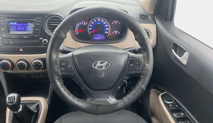 2015 Hyundai Grand i10 SPORTZ 1.2 KAPPA VTVT, Petrol, Manual, 39,956 km, Steering Wheel Close Up