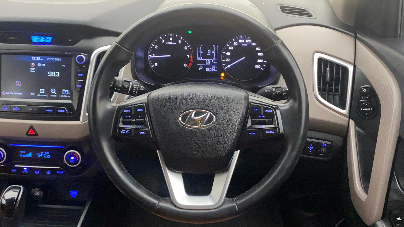 2019 Hyundai Creta SX AT 1.6 PETROL, Petrol, Automatic, 86,208 km, Steering Wheel Close Up