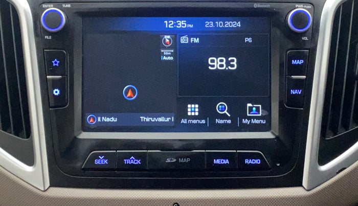 2019 Hyundai Creta SX AT 1.6 PETROL, Petrol, Automatic, 86,208 km, Infotainment System