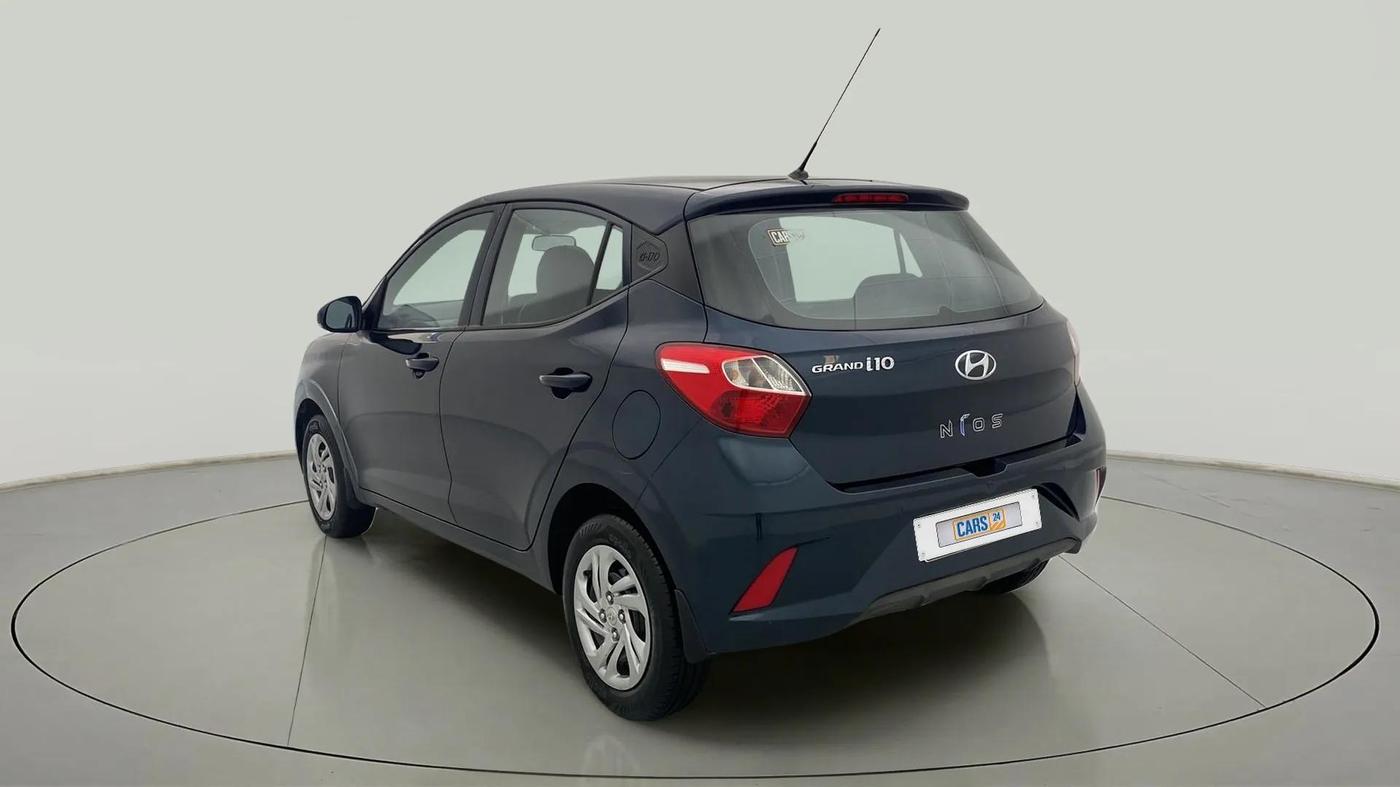 2021 Hyundai GRAND I10 NIOS MAGNA AMT 1.2 KAPPA VTVT, Petrol, Automatic, 9,381 km, Left Back Diagonal