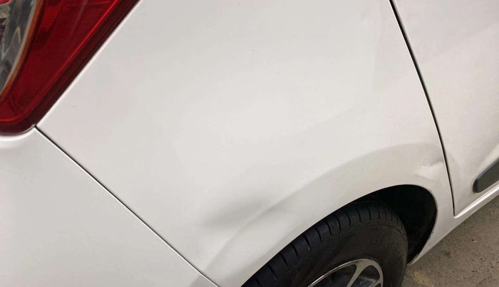 2018 Hyundai Grand i10 SPORTZ (O) AT 1.2 KAPPA VTVT, Petrol, Automatic, 45,673 km, Right quarter panel - Slightly dented