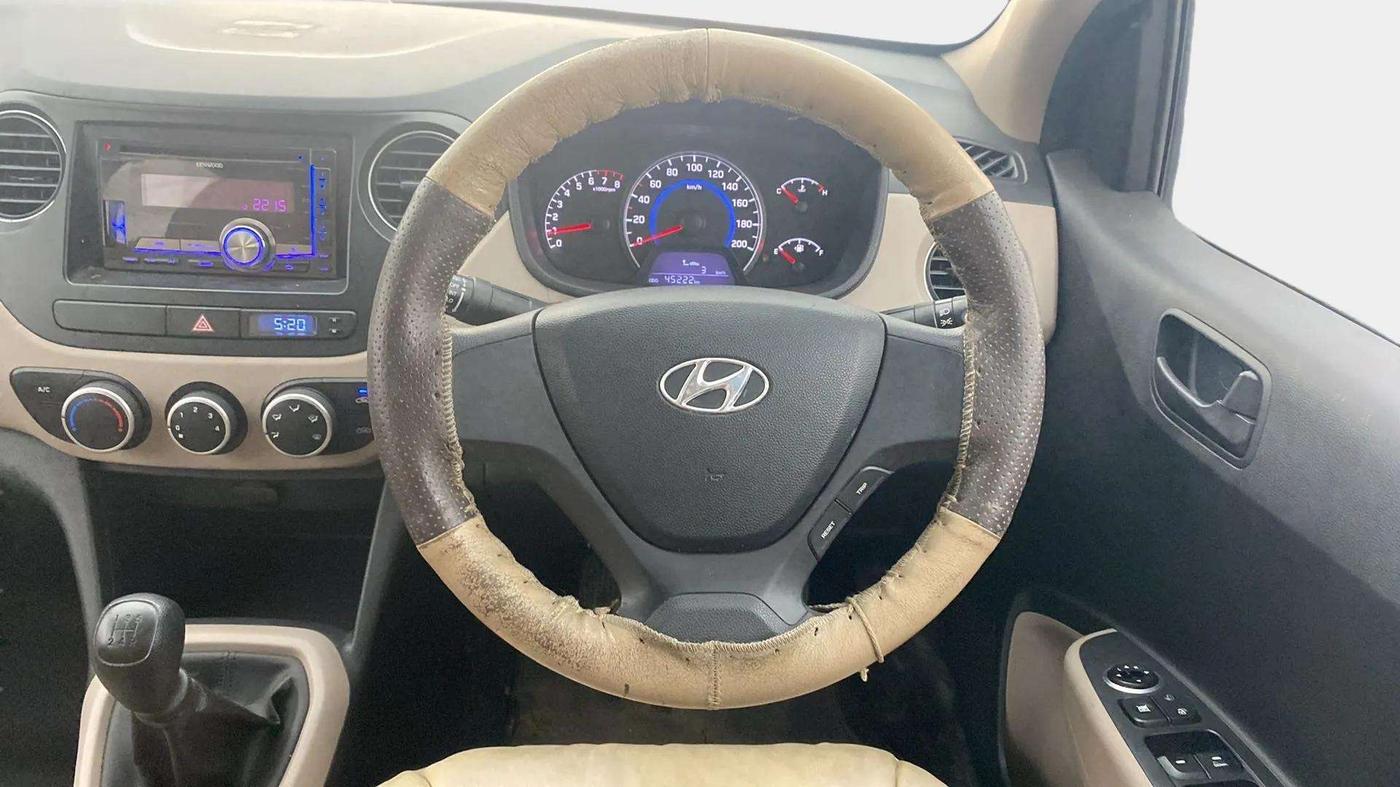 2014 Hyundai Grand i10 MAGNA 1.2 KAPPA VTVT, Petrol, Manual, 45,290 km, Steering Wheel Close Up