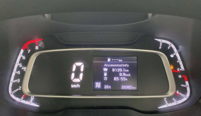 2021 KIA SONET HTX 1.0 IMT, Petrol, Manual, 26,948 km, Odometer Image