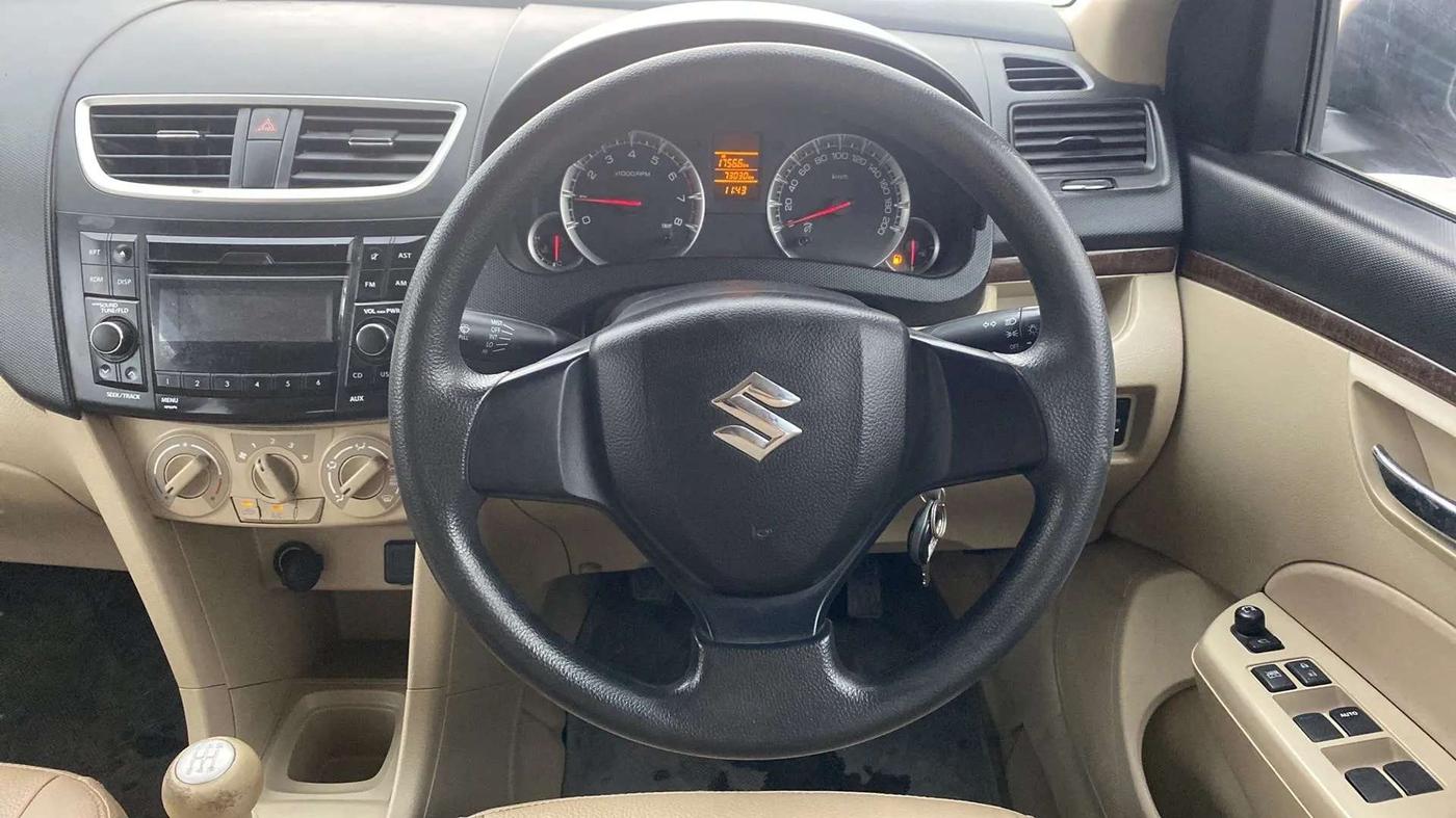 2015 Maruti Swift Dzire VXI, Petrol, Manual, 73,175 km, Steering Wheel Close Up