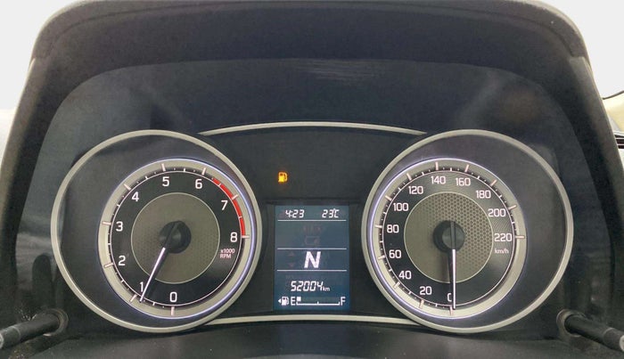 2018 Maruti Dzire ZXI PLUS AMT, Petrol, Automatic, 52,091 km, Odometer Image