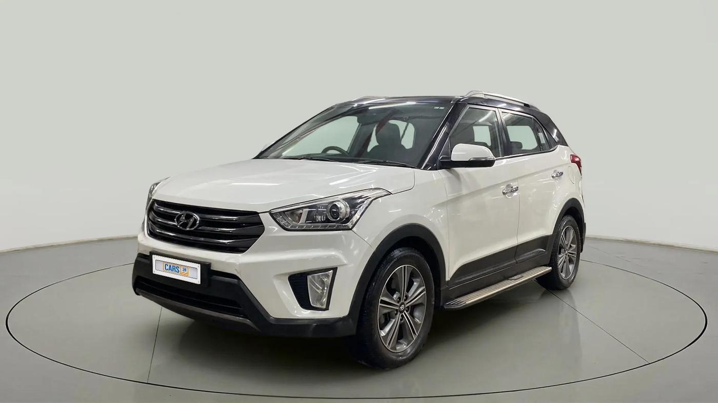 2017 Hyundai Creta SX PLUS AT 1.6 PETROL, Petrol, Automatic, 82,050 km, Left Front Diagonal