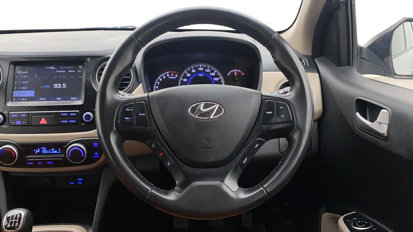 2017 Hyundai Grand i10 ASTA 1.2 KAPPA VTVT, Petrol, Manual, 23,992 km, Steering Wheel Close Up