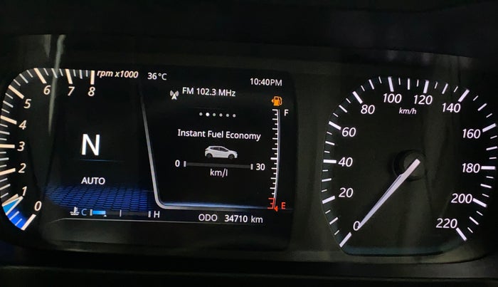 2022 Tata ALTROZ XZA PLUS DARK EDTION, Petrol, Automatic, 34,744 km, Odometer Image
