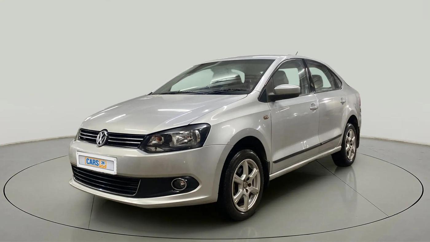 2014 Volkswagen Vento HIGHLINE PETROL AT, Petrol, Automatic, 69,053 km, Left Front Diagonal