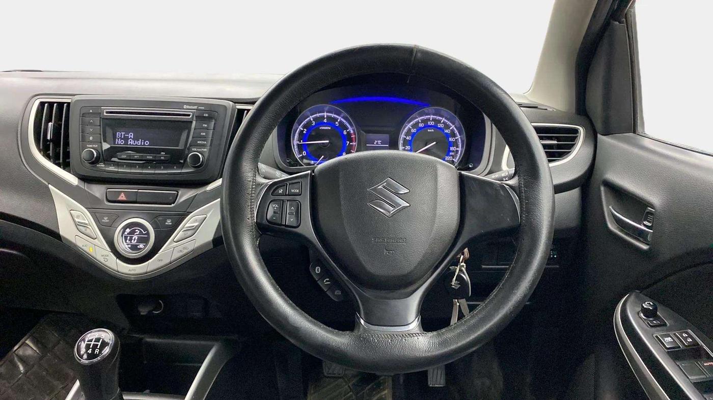 2018 Maruti Baleno DELTA PETROL 1.2, Petrol, Manual, 50,206 km, Steering Wheel Close Up