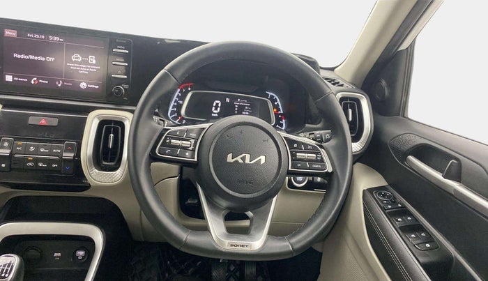 2022 KIA SONET HTX ANNIVERSARY EDITION 1.0 IMT, Petrol, Manual, 20,542 km, Steering Wheel Close Up