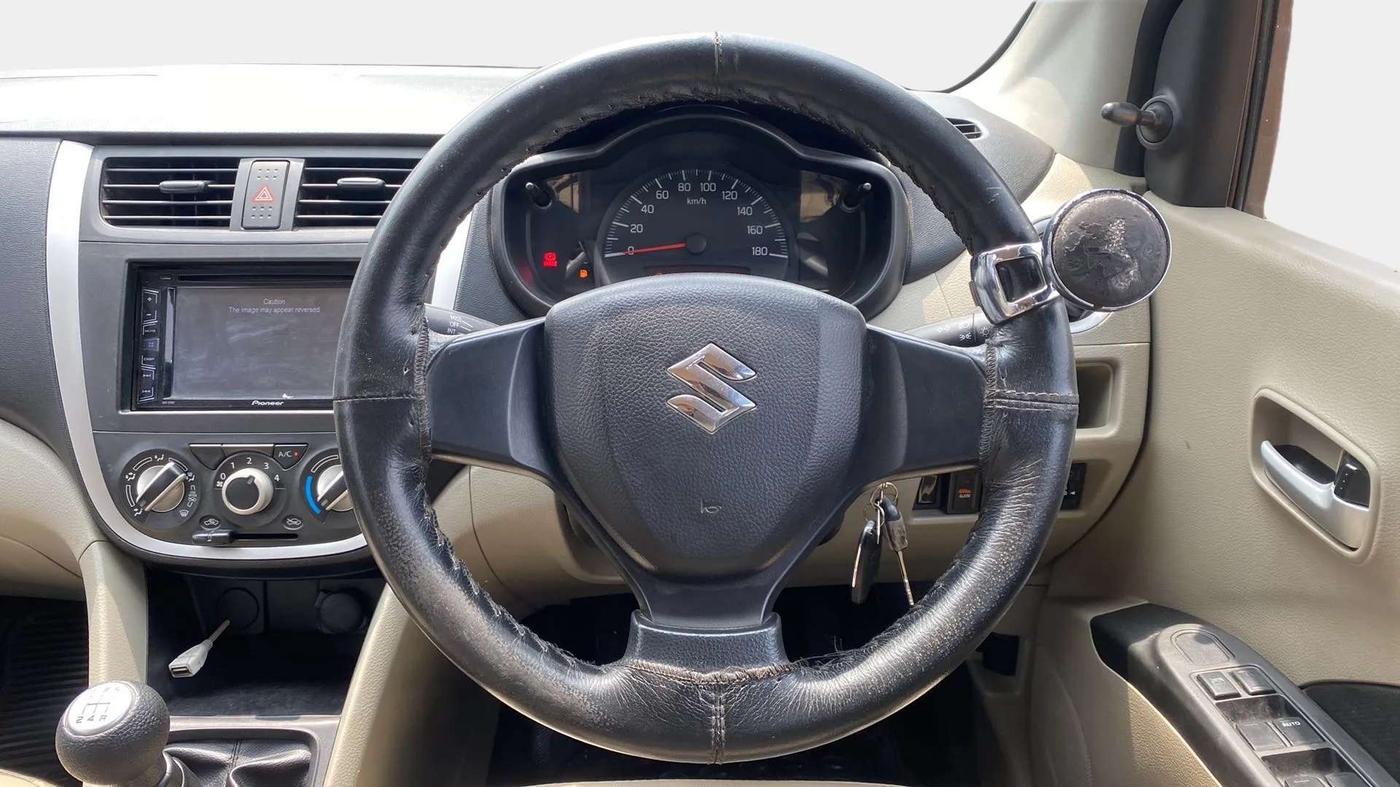 2015 Maruti Celerio VXI, Petrol, Manual, 97,185 km, Steering Wheel Close Up