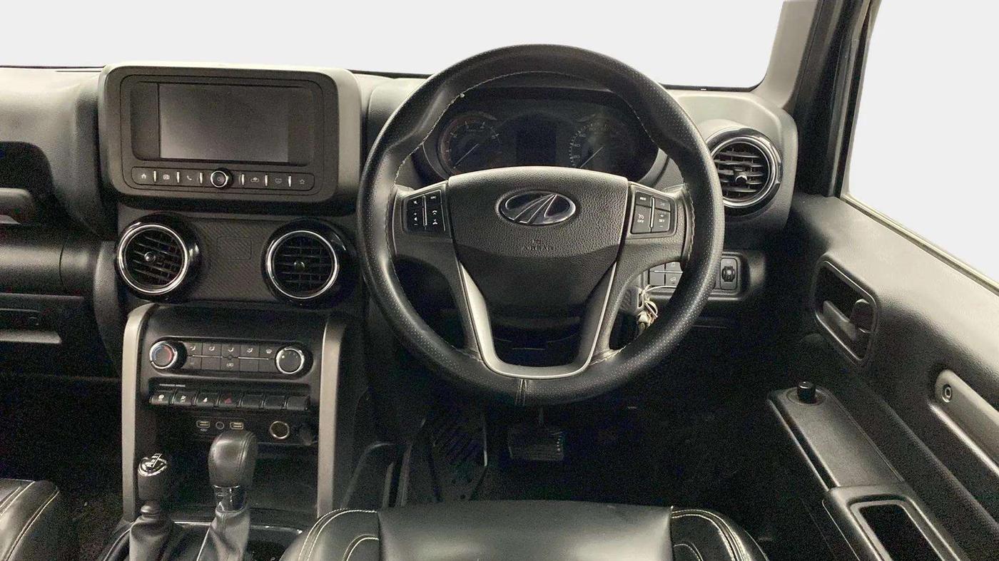 2021 Mahindra Thar LX  P 4WD AT CONVERTIBLE, Petrol, Automatic, 50,577 km, Steering Wheel Close Up