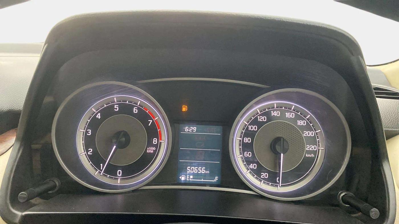 2017 Maruti Dzire VXI, Petrol, Manual, 50,709 km, Odometer Image