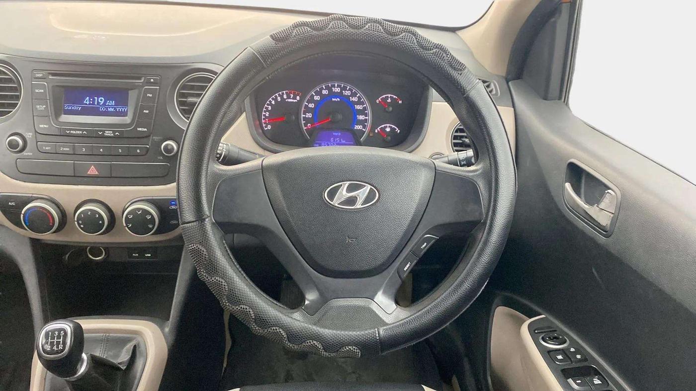 2013 Hyundai Grand i10 SPORTZ 1.2 KAPPA VTVT, Petrol, Manual, 85,695 km, Steering Wheel Close Up
