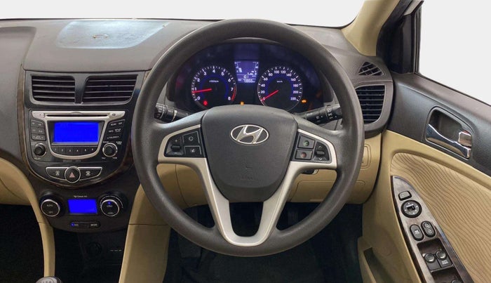 2014 Hyundai Verna FLUIDIC 1.6 VTVT SX, Petrol, Manual, 74,046 km, Steering Wheel Close Up