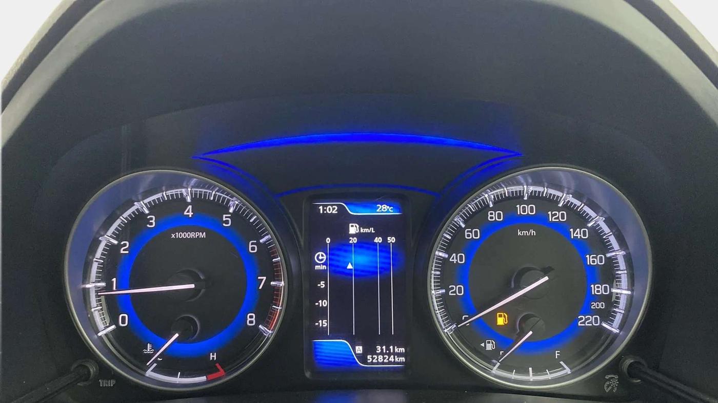 2020 Toyota Glanza V, Petrol, Manual, 52,892 km, Odometer Image