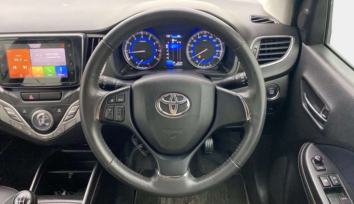 2020 Toyota Glanza V, Petrol, Manual, 52,892 km, Steering Wheel Close Up