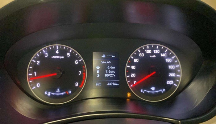 2019 Hyundai Elite i20 ASTA 1.2 (O), Petrol, Manual, 43,906 km, Odometer Image