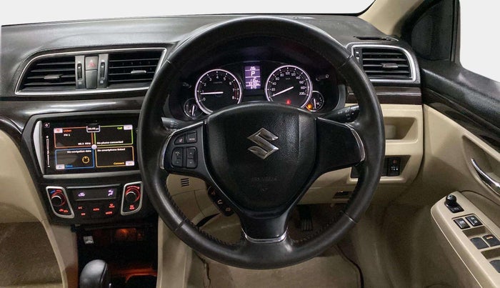 2018 Maruti Ciaz ALPHA  AT 1.4  PETROL, Petrol, Automatic, 53,134 km, Steering Wheel Close Up