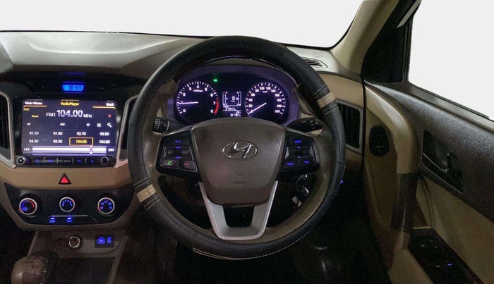 2017 Hyundai Creta E PLUS 1.6 PETROL, Petrol, Manual, 1,02,078 km, Steering Wheel Close Up