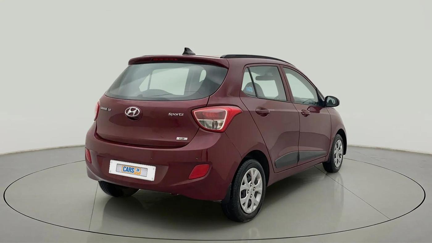 2016 Hyundai Grand i10 SPORTZ 1.2 KAPPA VTVT, Petrol, Manual, 63,523 km, Right Back Diagonal