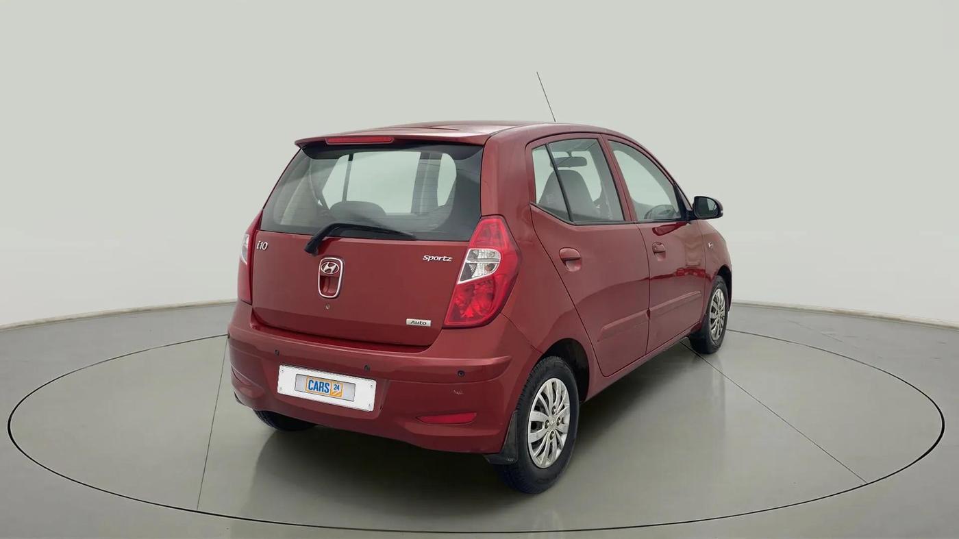 2013 Hyundai i10 SPORTZ 1.2 AT, Petrol, Automatic, 70,354 km, Right Back Diagonal