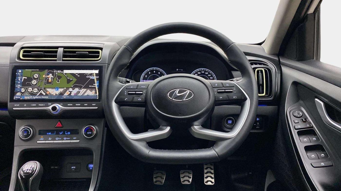 2023 Hyundai Creta SX 1.5 PETROL, Petrol, Manual, 6,355 km, Steering Wheel Close Up