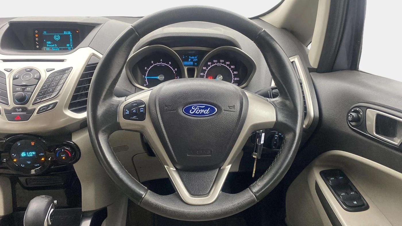 2015 Ford Ecosport TITANIUM 1.5L PETROL AT, Petrol, Automatic, 80,299 km, Steering Wheel Close Up