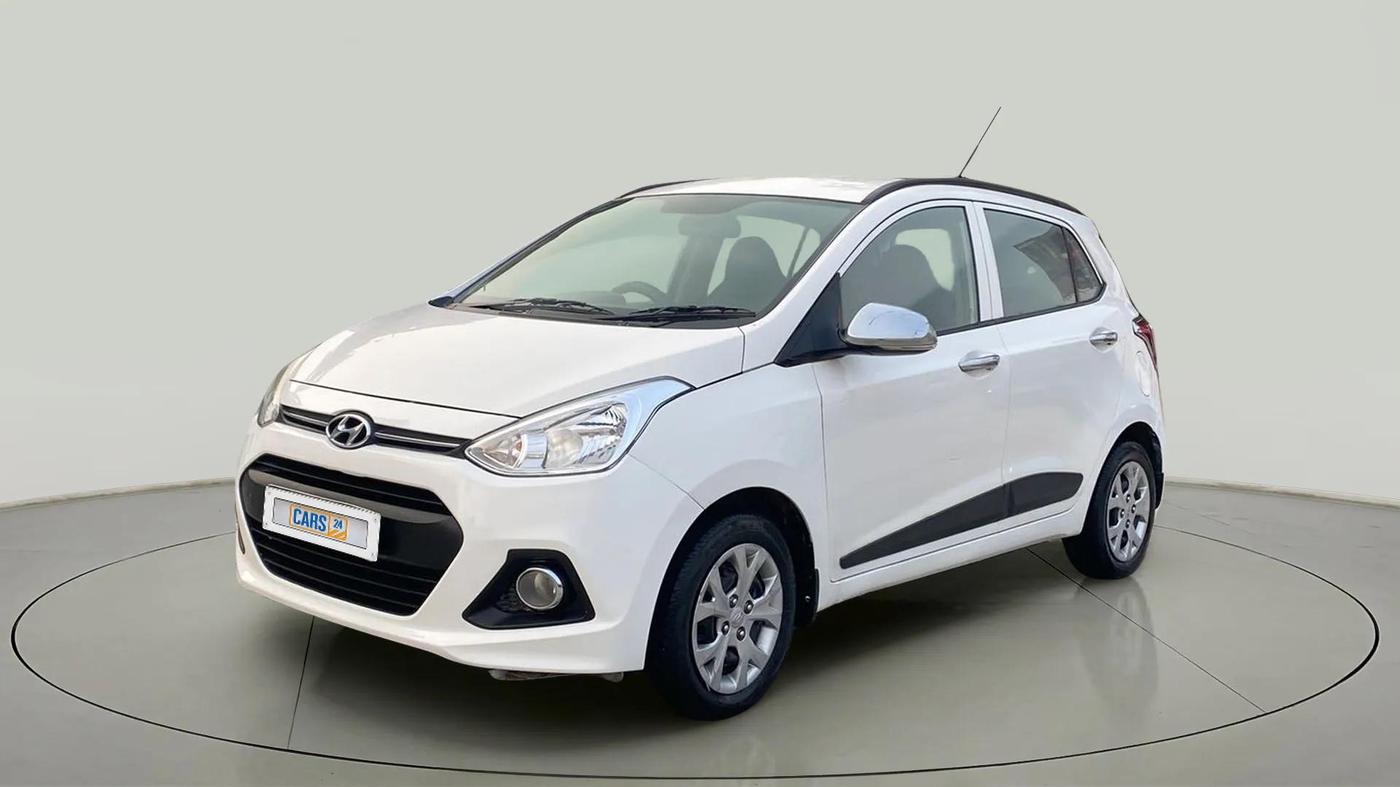 2015 Hyundai Grand i10 SPORTZ 1.2 KAPPA VTVT, Petrol, Manual, 97,284 km, Left Front Diagonal