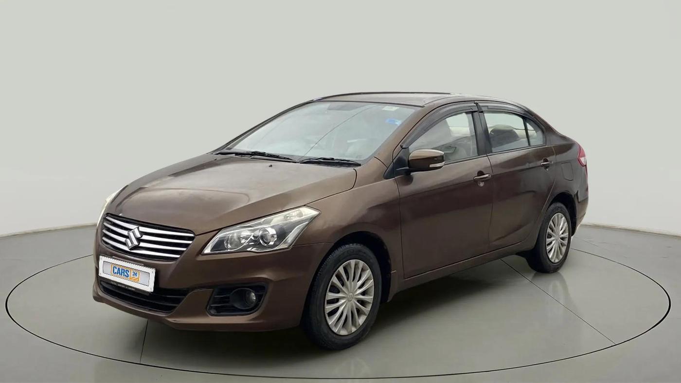 2017 Maruti Ciaz DELTA 1.4 MT PETROL, Petrol, Manual, 83,744 km, Left Front Diagonal