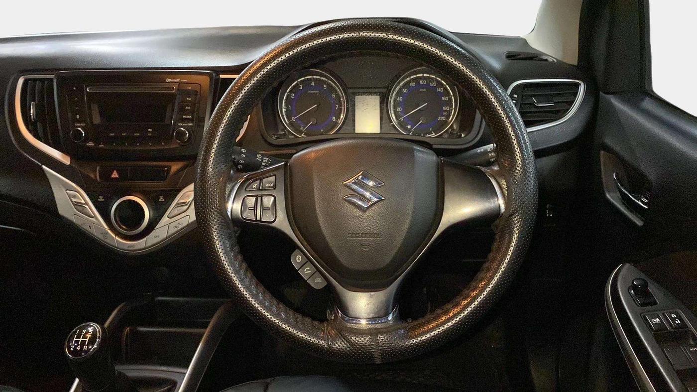 2017 Maruti Baleno DELTA PETROL 1.2, Petrol, Manual, 42,698 km, Steering Wheel Close Up