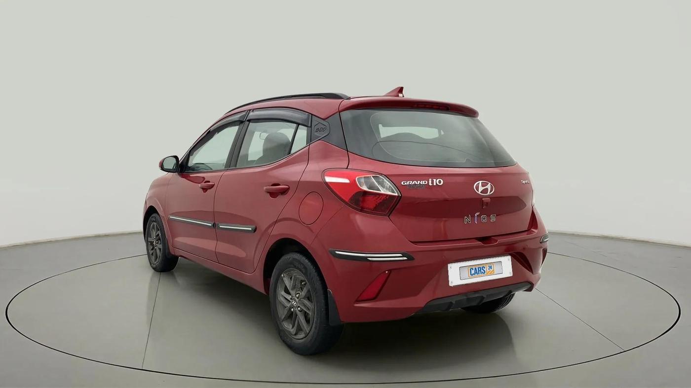 2020 Hyundai GRAND I10 NIOS SPORTZ AMT 1.2 KAPPA VTVT, Petrol, Automatic, 51,635 km, Left Back Diagonal