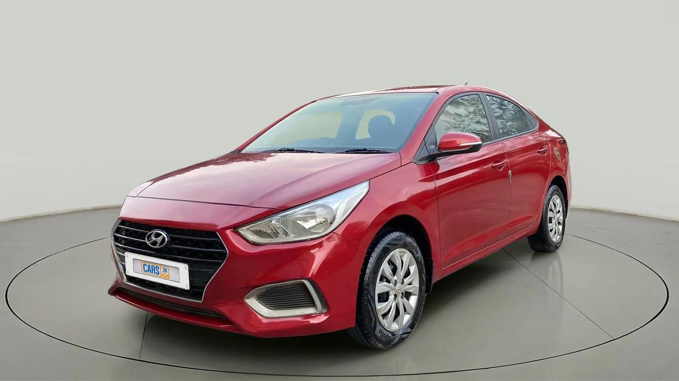 2019 Hyundai Verna 1.4 E PETROL, Petrol, Manual, 58,102 km, Left Front Diagonal