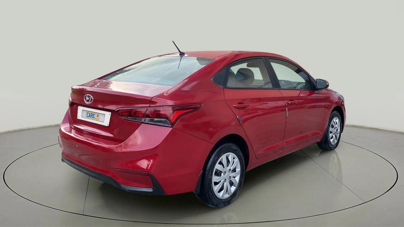 2019 Hyundai Verna 1.4 E PETROL, Petrol, Manual, 58,102 km, Right Back Diagonal