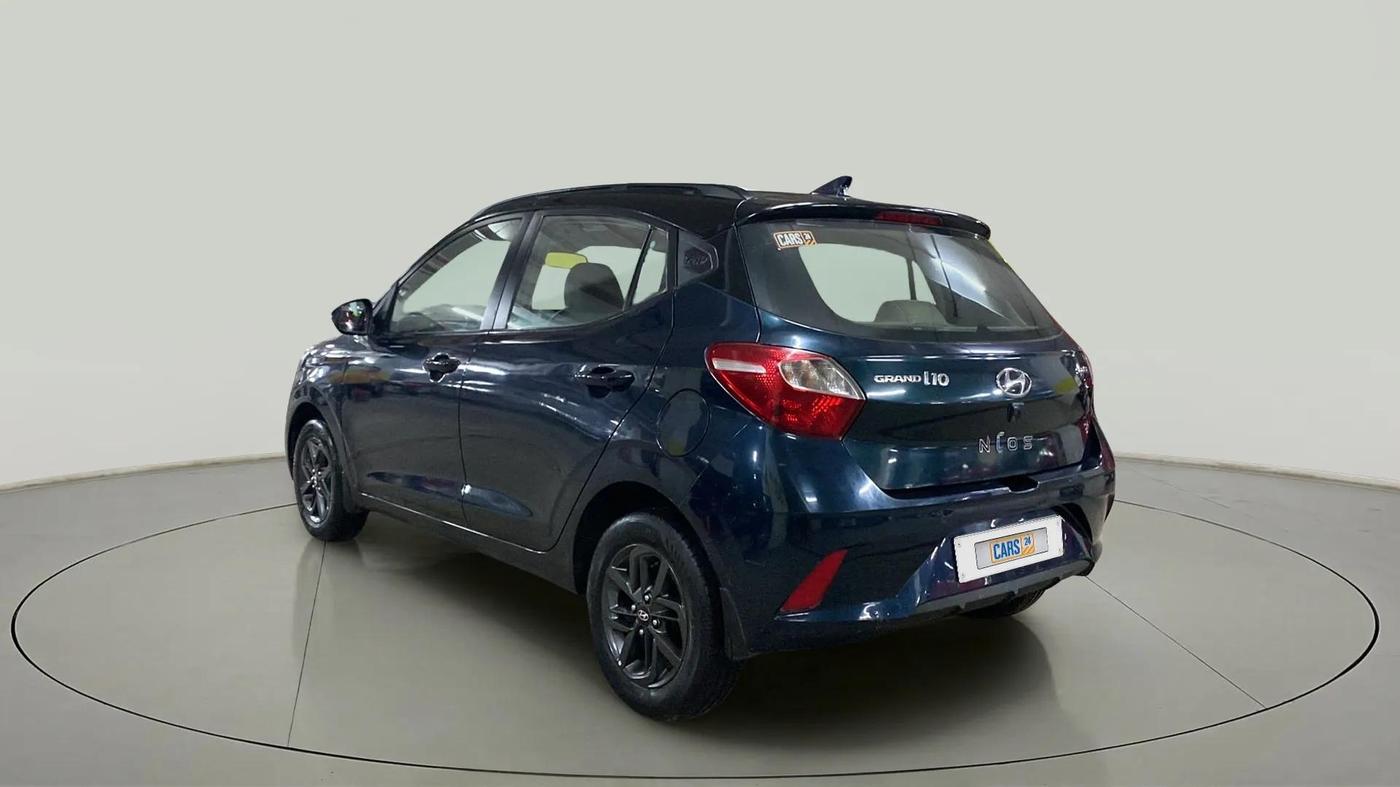 2019 Hyundai GRAND I10 NIOS SPORTZ AMT 1.2 KAPPA VTVT, Petrol, Automatic, 20,976 km, Left Back Diagonal