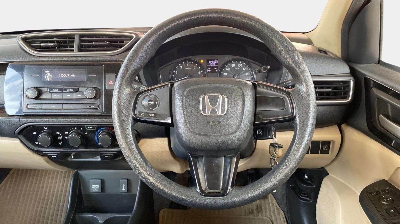 2018 Honda Amaze 1.2L I-VTEC S, Petrol, Manual, 45,644 km, Steering Wheel Close Up