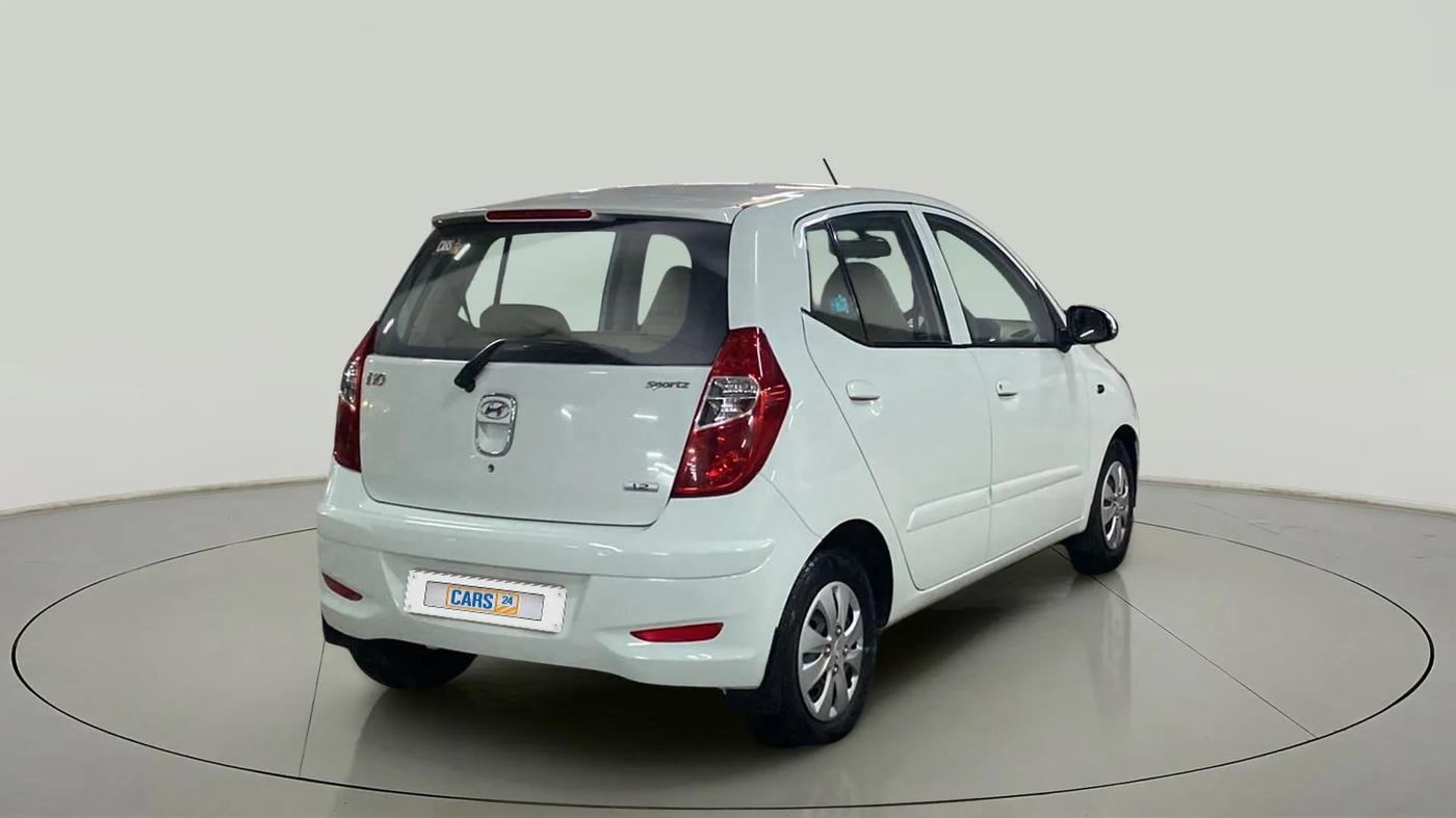 2013 Hyundai i10 SPORTZ 1.2, Petrol, Manual, 41,634 km, Right Back Diagonal