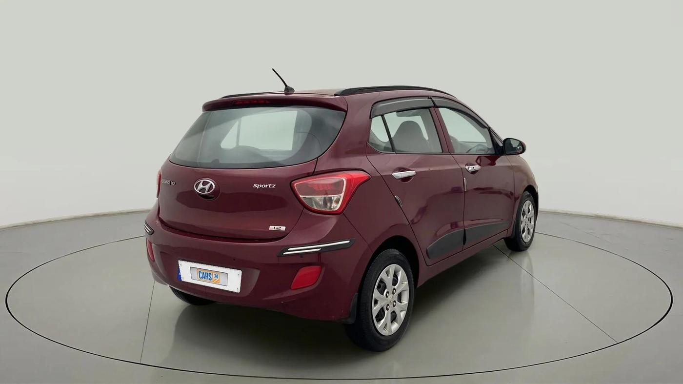 2014 Hyundai Grand i10 SPORTZ 1.2 KAPPA VTVT, Petrol, Manual, 88,223 km, Right Back Diagonal