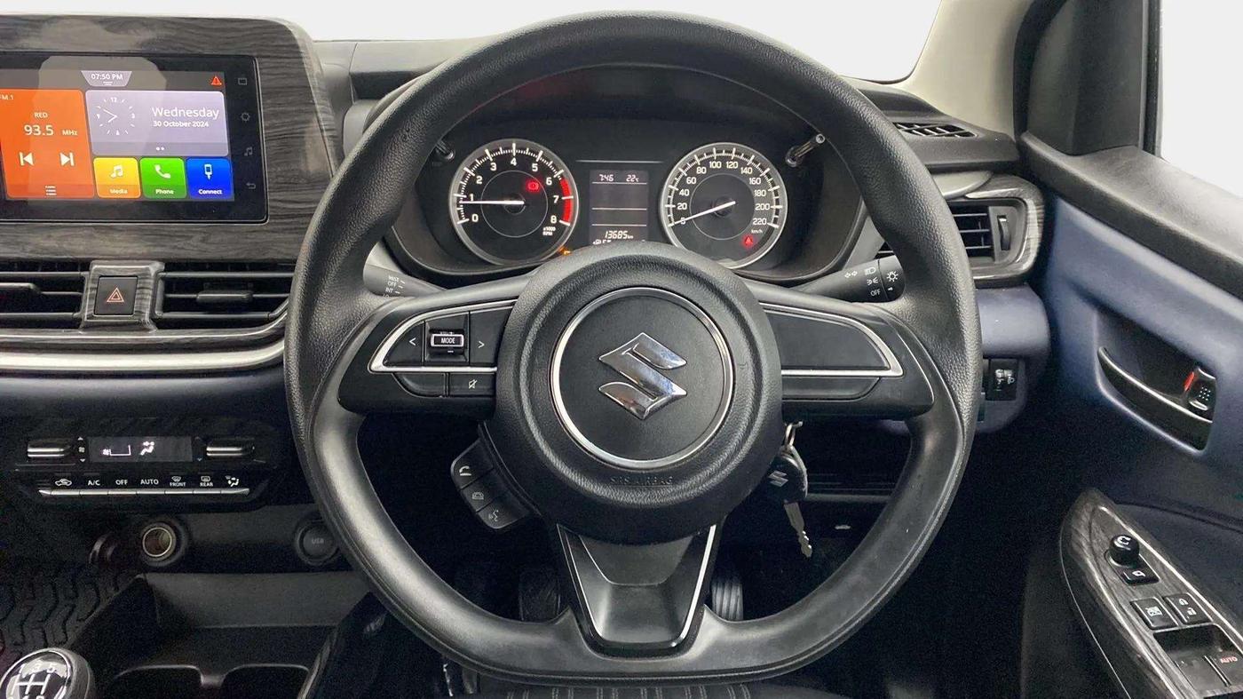 2022 Maruti Baleno DELTA PETROL 1.2, Petrol, Manual, 13,685 km, Steering Wheel Close Up