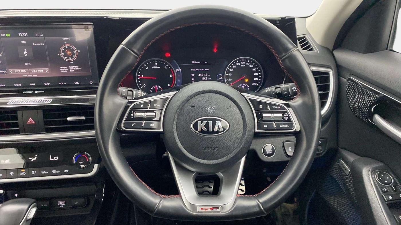 2020 KIA SELTOS GTX PLUS AT 1.5 DIESEL, Diesel, Automatic, 36,410 km, Steering Wheel Close Up