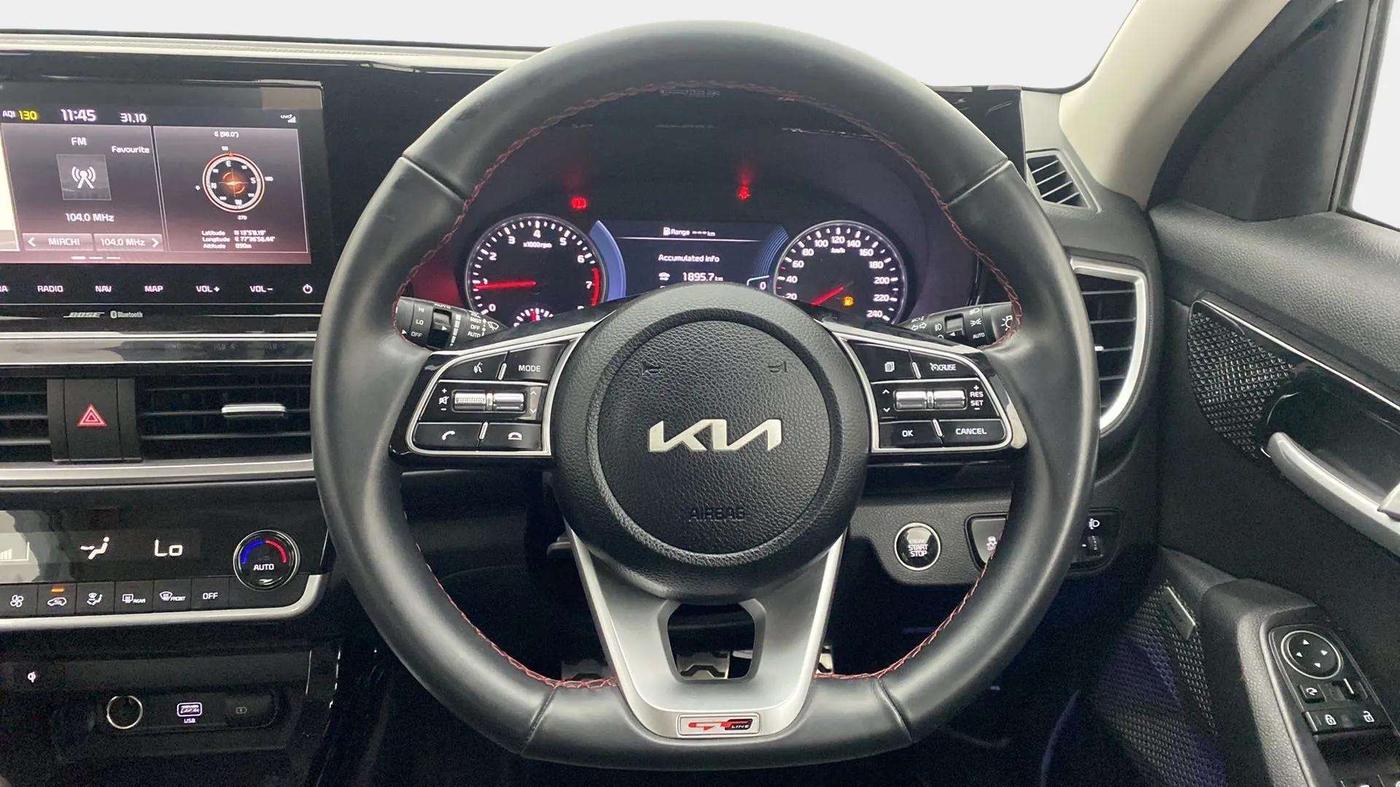 2022 KIA SELTOS GTX PLUS 1.4, Petrol, Manual, 27,106 km, Steering Wheel Close Up