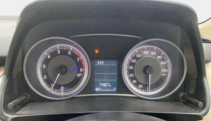 2018 Maruti Dzire VXI, Petrol, Manual, 74,904 km, Odometer Image