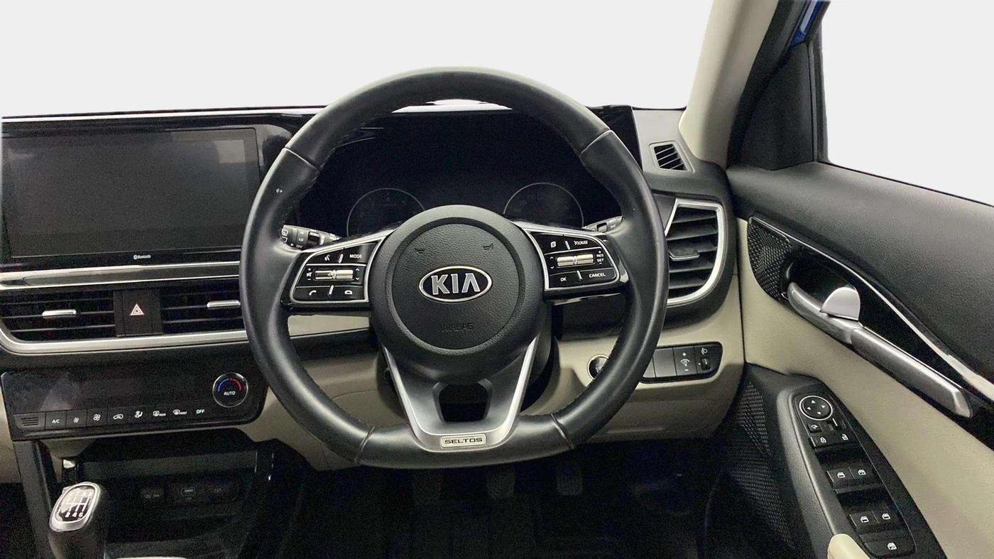 2020 KIA SELTOS HTX 1.5 PETROL, Petrol, Manual, 46,037 km, Steering Wheel Close Up