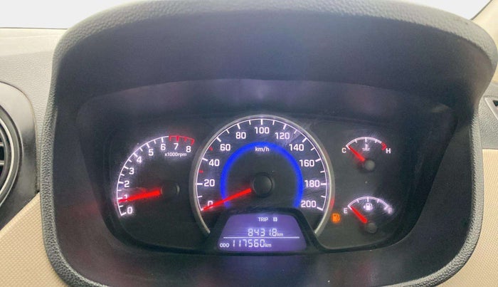 2017 Hyundai Grand i10 SPORTZ (O) 1.2 KAPPA VTVT, Petrol, Manual, 1,17,659 km, Odometer Image