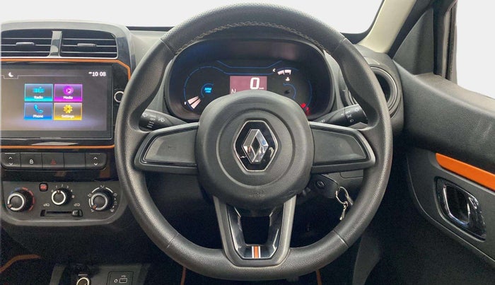 2019 Renault Kwid CLIMBER 1.0 AMT (O), Petrol, Automatic, 3,913 km, Steering Wheel Close Up