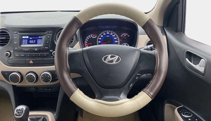 2014 Hyundai Grand i10 SPORTZ 1.2 KAPPA VTVT, Petrol, Manual, 34,312 km, Steering Wheel Close Up