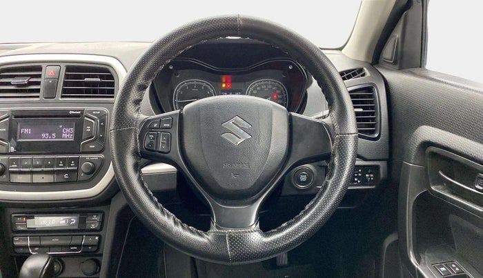 2020 Maruti Vitara Brezza VXI AT SHVS, Petrol, Automatic, 54,244 km, Steering Wheel Close Up